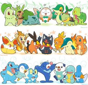 pokémons starters