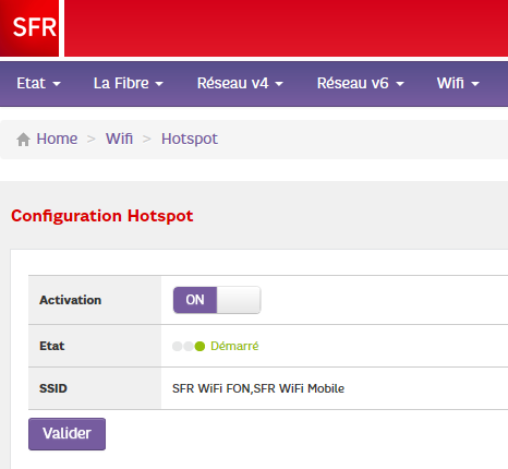 Configuration HotSpot